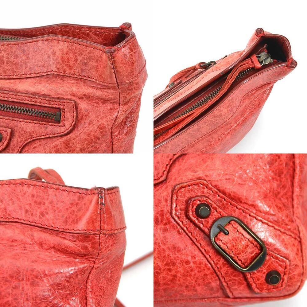 Balenciaga Clutch Bag Pochette Leather Red - Picture 4 of 4